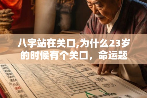 八字站在关口,为什么23岁的时候有个关口，命运题