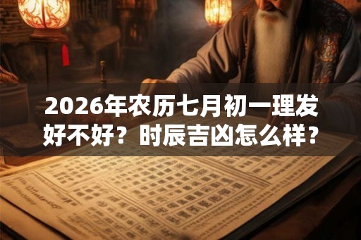 2026年农历七月初一理发好不好？时辰吉凶怎么样？