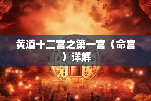 黄道十二宫之第一宫（命宫）详解
