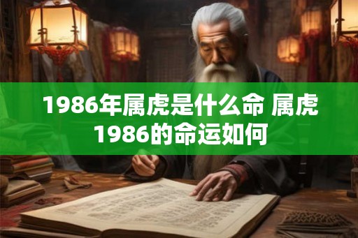1986年属虎是什么命 属虎1986的命运如何 1986年属虎是什么命 属虎1986的命运如何