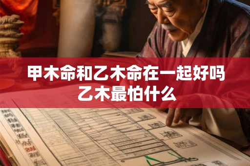 甲木命和乙木命在一起好吗 乙木最怕什么