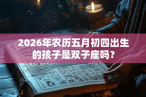 2026年农历五月初四出生的孩子是双子座吗？