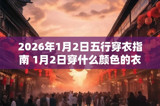 2026年1月2日五行穿衣指南 1月2日穿什么颜色的衣服