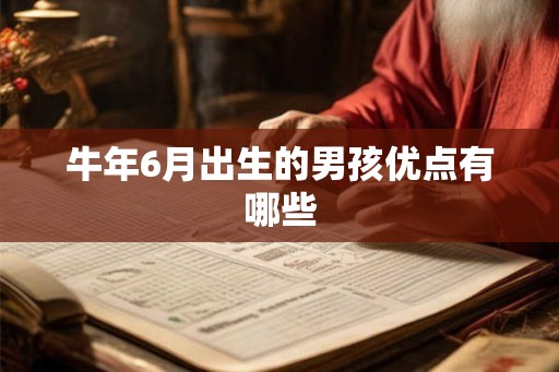 牛年6月出生的男孩优点有哪些