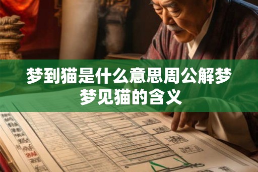 梦到猫是什么意思周公解梦 梦见猫的含义
