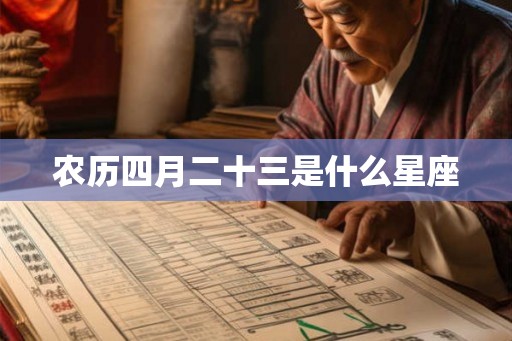 农历四月二十三是什么星座