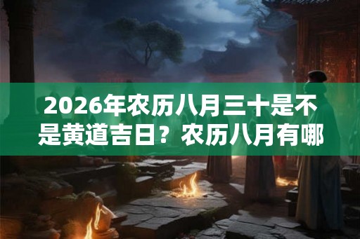 2026年农历八月三十是不是黄道吉日？农历八月有哪几天是黄道吉日？