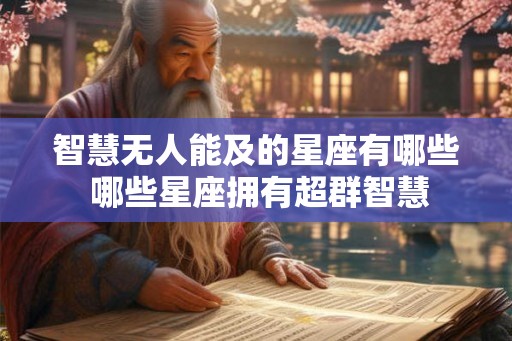 智慧无人能及的星座有哪些 哪些星座拥有超群智慧