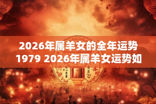 2026年属羊女的全年运势1979 2026年属羊女运势如何