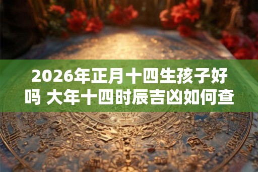 2026年正月十四生孩子好吗 大年十四时辰吉凶如何查询 2026年正月十四生孩子好吗 大年十四时辰吉凶如何查询