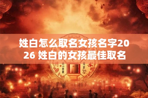 姓白怎么取名女孩名字2026 姓白的女孩最佳取名