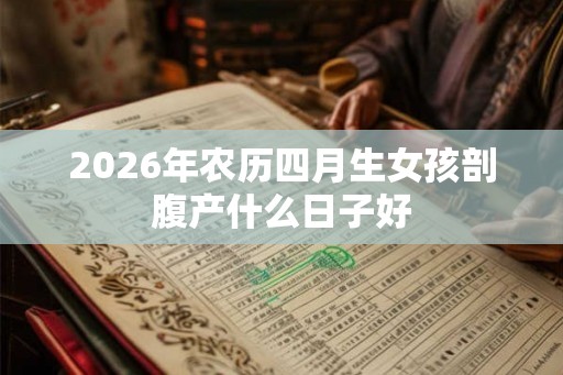 2026年农历四月生女孩剖腹产什么日子好