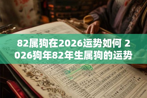 82属狗在2026运势如何 2026狗年82年生属狗的运势如何 82属狗在2026运势如何 2026狗年82年生属狗的运势如何