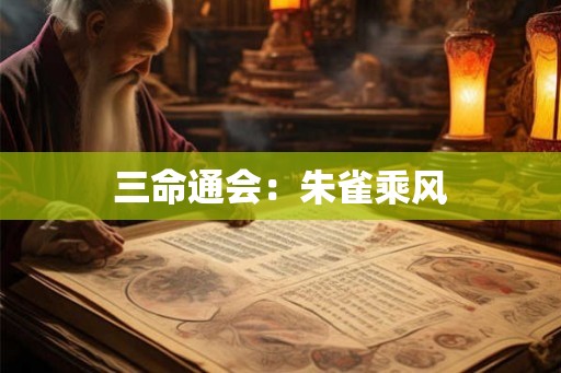 三命通会：朱雀乘风