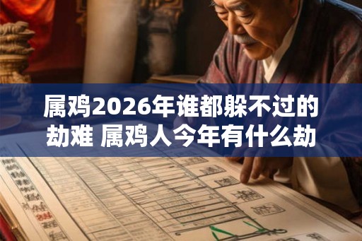 属鸡2026年谁都躲不过的劫难 属鸡人今年有什么劫难