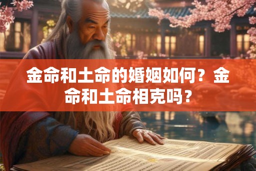 金命和土命的婚姻如何？金命和土命相克吗？