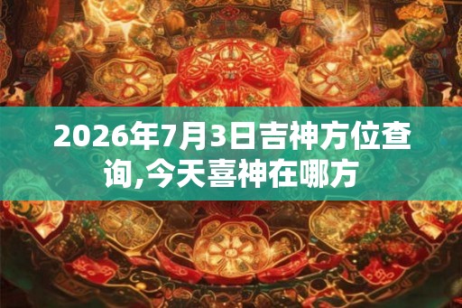 2026年7月3日吉神方位查询,今天喜神在哪方