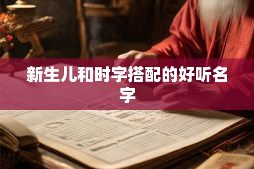 新生儿和时字搭配的好听名字