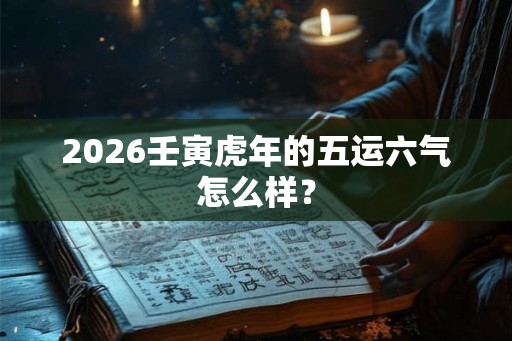 2026壬寅虎年的五运六气怎么样？