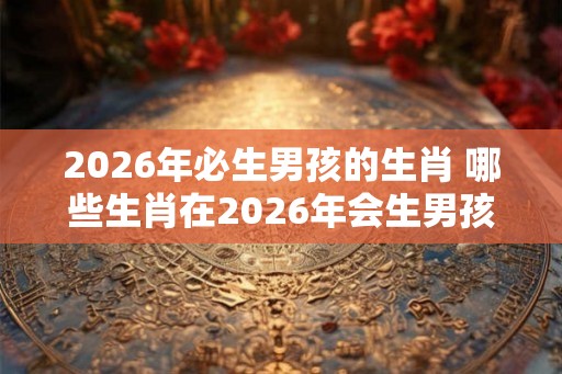 2026年必生男孩的生肖 哪些生肖在2026年会生男孩