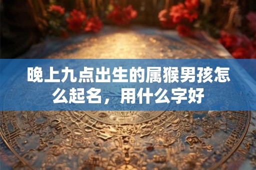 晚上九点出生的属猴男孩怎么起名,用什么字好 晚上九点出生的属猴男孩怎么起名,用什么字好