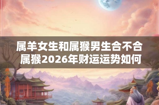 属羊女生和属猴男生合不合 属猴2026年财运运势如何