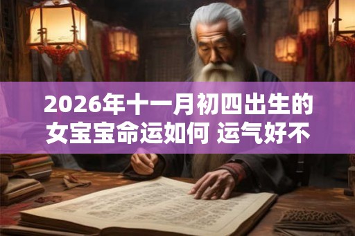 2026年十一月初四出生的女宝宝命运如何 运气好不好