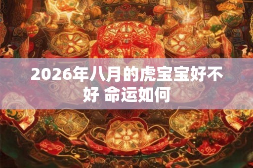 2026年八月的虎宝宝好不好 命运如何