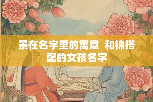 景在名字里的寓意  和锦搭配的女孩名字