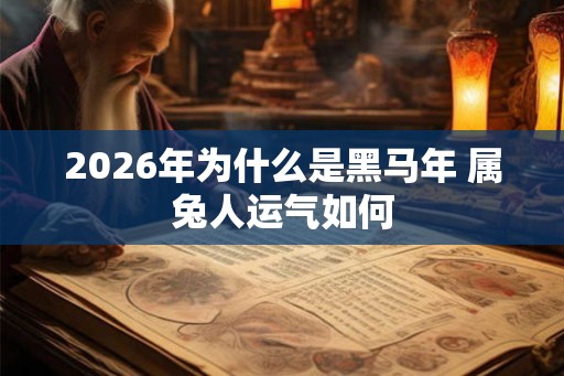 2026年为什么是黑马年 属兔人运气如何