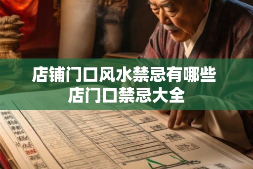 店铺门口风水禁忌有哪些 店门口禁忌大全