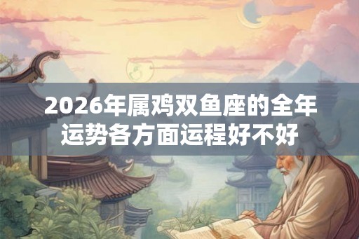 2026年属鸡双鱼座的全年运势各方面运程好不好