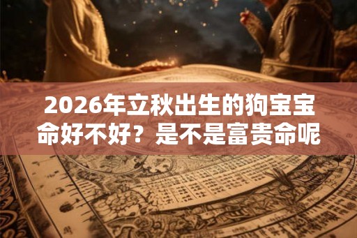 2026年立秋出生的狗宝宝命好不好?是不是富贵命呢? 2026年立秋出生的狗宝宝命好不好?是不是富贵命呢?