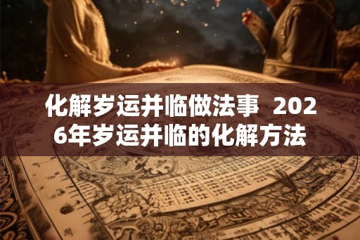 化解岁运并临做法事  2026年岁运并临的化解方法