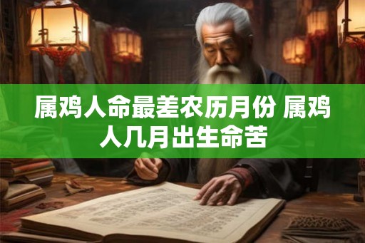 属鸡人命最差农历月份 属鸡人几月出生命苦
