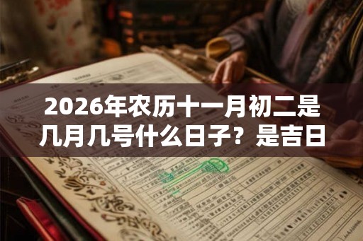 2026年农历十一月初二是几月几号什么日子？是吉日吗？