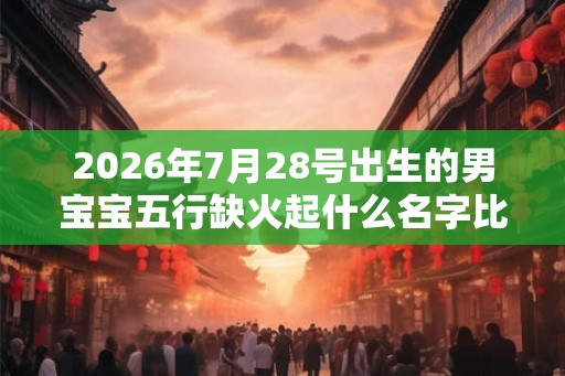 2026年7月28号出生的男宝宝五行缺火起什么名字比较好 2026年7月28号出生的男宝宝五行缺火起什么名字比较好