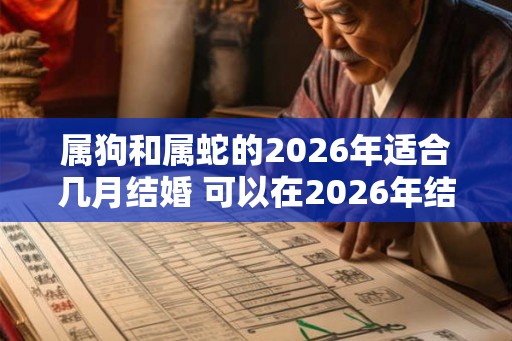 属狗和属蛇的2026年适合几月结婚 可以在2026年结婚吗