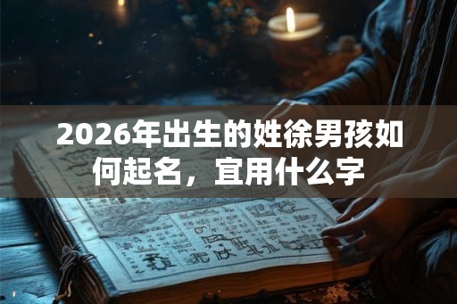 2026年出生的姓徐男孩如何起名,宜用什么字 2026年出生的姓徐男孩如何起名,宜用什么字