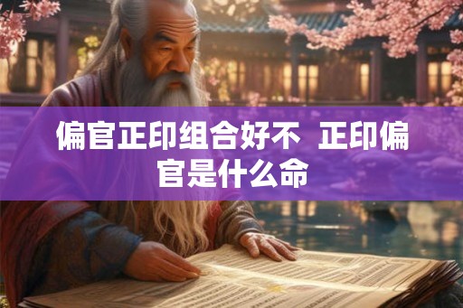 偏官正印组合好不  正印偏官是什么命
