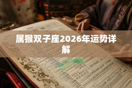 属猴双子座2026年运势详解