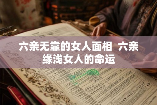 六亲无靠的女人面相  六亲缘浅女人的命运