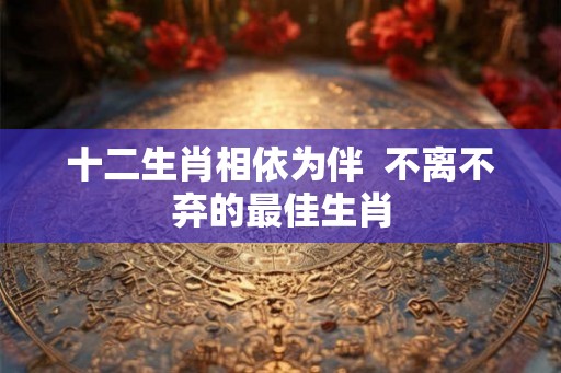 十二生肖相依为伴 不离不弃的最佳生肖 十二生肖相依为伴 不离不弃的最佳生肖