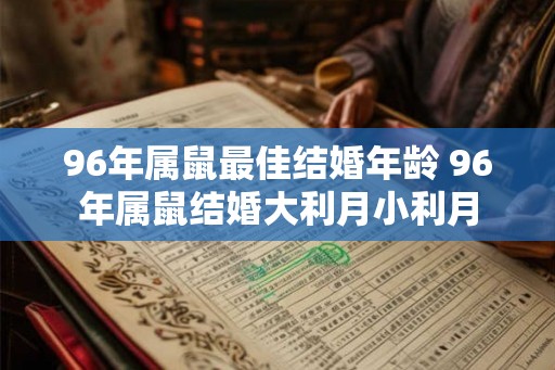 96年属鼠最佳结婚年龄 96年属鼠结婚大利月小利月
