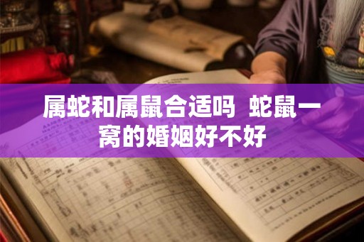 属蛇和属鼠合适吗  蛇鼠一窝的婚姻好不好