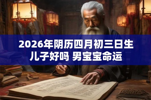 2026年阴历四月初三日生儿子好吗 男宝宝命运