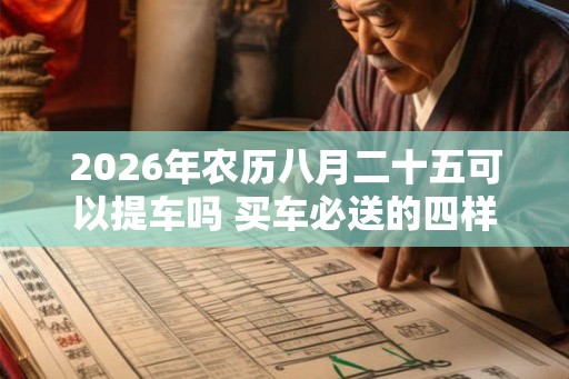 2026年农历八月二十五可以提车吗 买车必送的四样东西