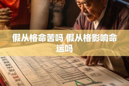 假从格命苦吗 假从格影响命运吗
