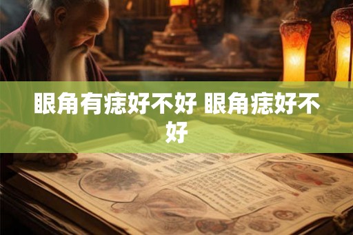 眼角有痣好不好 眼角痣好不好