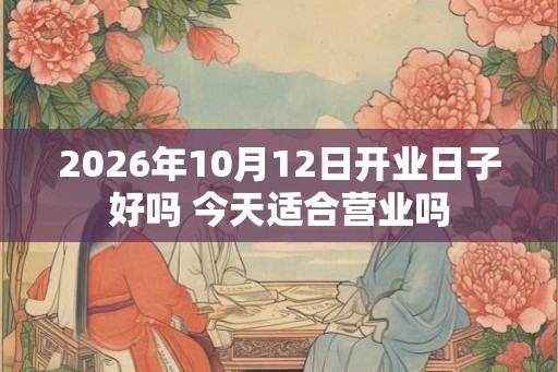 2026年10月12日开业日子好吗 今天适合营业吗